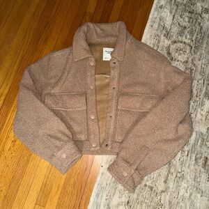 Abercrombie & Fitch Brown Teddy Jacket